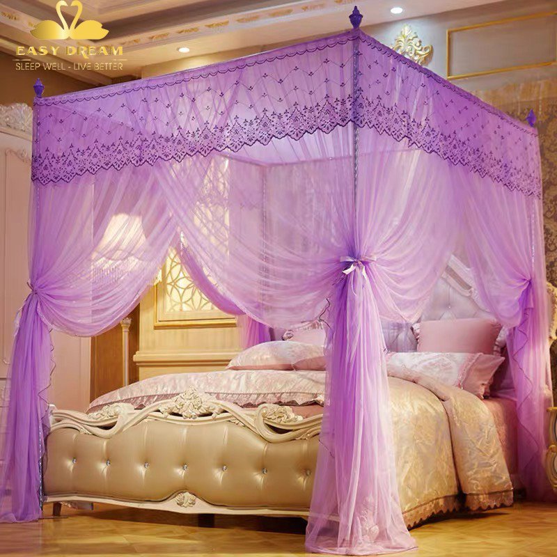 Màn khung không khoan tường , mùng ngủ công chúa chống muỗi cao cấp EASY DREAM