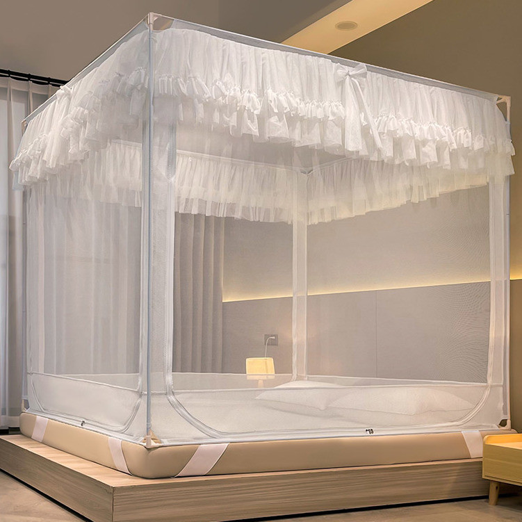 EDEN SLEEP Mùng khung chống muỗi chống rơi màn chụp cho trẻ em phòng ngủ,rèm giường chống bụi trọn bộ mùng khung vuông