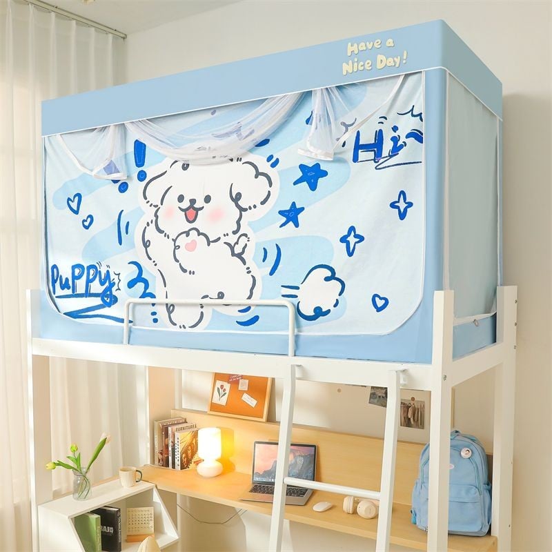 EDEN SLEEP Màn mùng khung chống muỗi ký túc xá sinh viên, rèm ngủ cản sáng, giường tầng trên, tầng dưới  90x190cm