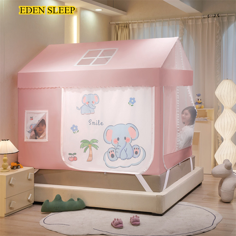 Lưới Chống Muỗi Chống Rơi Cho Trẻ Em Kiểu Nhà Mã Hóa Loại A Mới Rèm Che Nắng Phòng