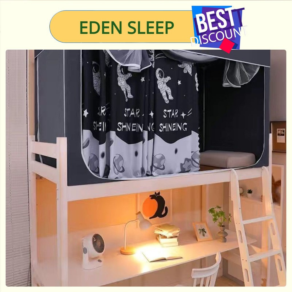 RÈM GIƯỜNG TẦNG KÝ TÚC XÁ  EDEN SLEEP Màn mùng khung chống muỗi rèm giường ký túc xá sinh viên giường tầng Hà Nội