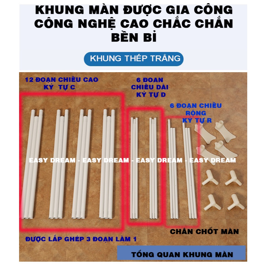 Khung màn Mùng Thép cao cấp EASY DREAM