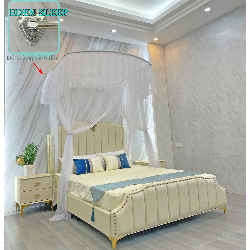 Màn khung khoan tường , mùng ngủ hiện đại khoan tường chống muỗi  Thu xêp gọn thông minh