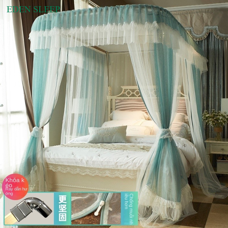 Màn mùng khung chống muỗi không khoan tường cao cấp chính hãng màn ngủ công chúa 2 lớp