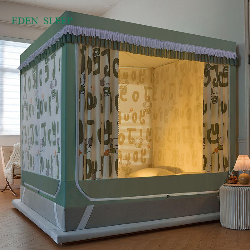 Màn khung vuông . vùng vuông chống bé ngã để dưới sàn trên giường đều được cao mẫu mãu mới đẹp 2025 chống muỗi toàn dện