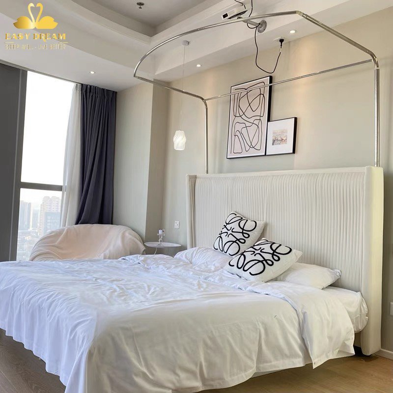 Màn khung xếp không khoan tường kiểu dáng công chúa -mùng khung chống muỗi hiện đại