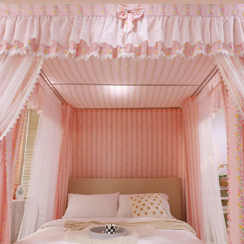 Màn Chống Muỗi Gia Dụng Phòng Ngủ1.8mGiường Che Nắng Toàn Bộ Rèm Dày Dặn Kiểu Công Chúa Ba Cửa1.2mGiường Sàn