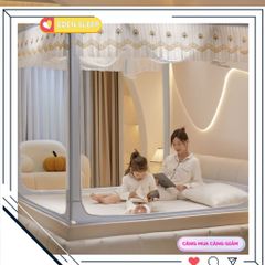 2024Màn Chống Muỗi Gia Đình Mới Phòng Ngủ Chống Rơi Giường Yurt Cao Cấp Không Cần Lắp Đặt Trẻ Em Và Trẻ Sơ Sinh Hàng Rào