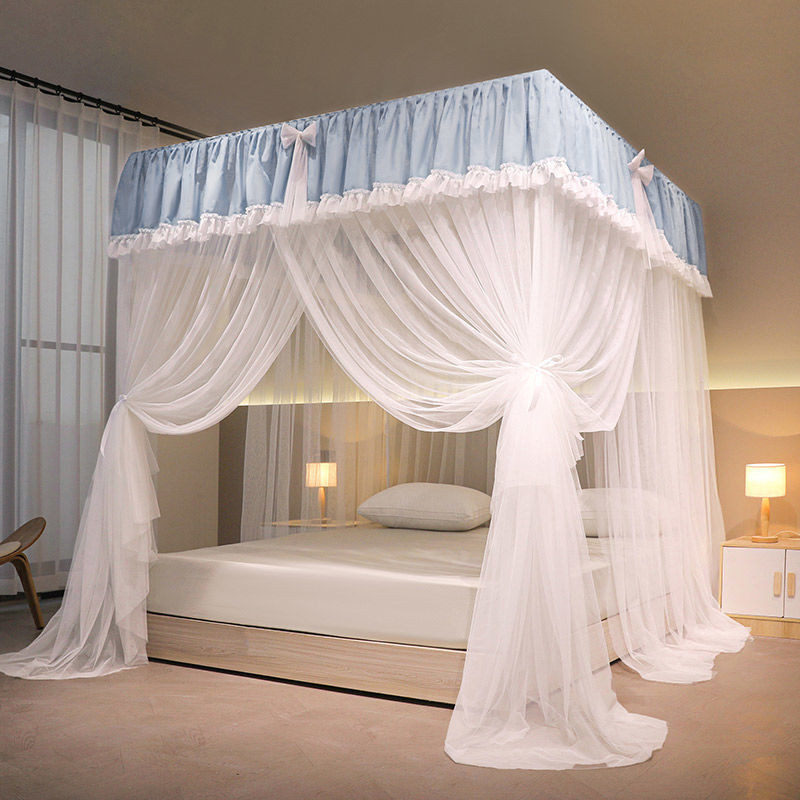 EDEN SLEEP Màn Chống Muỗi Phong Cách Công Chúa Gia Dụng Kiểu Mới Lều Ren Hoa Văn Phòng Ngủ Khung Sàn Màn Chống Muỗi