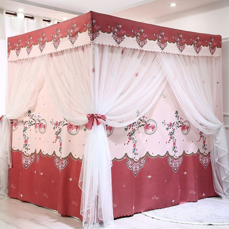 EDEN SLEEP Màn chống muỗi, mùng khung,rèm giường gia đình cản sáng Châu Âu trọn bộ màn khung vuông,dày dặn chống bụi