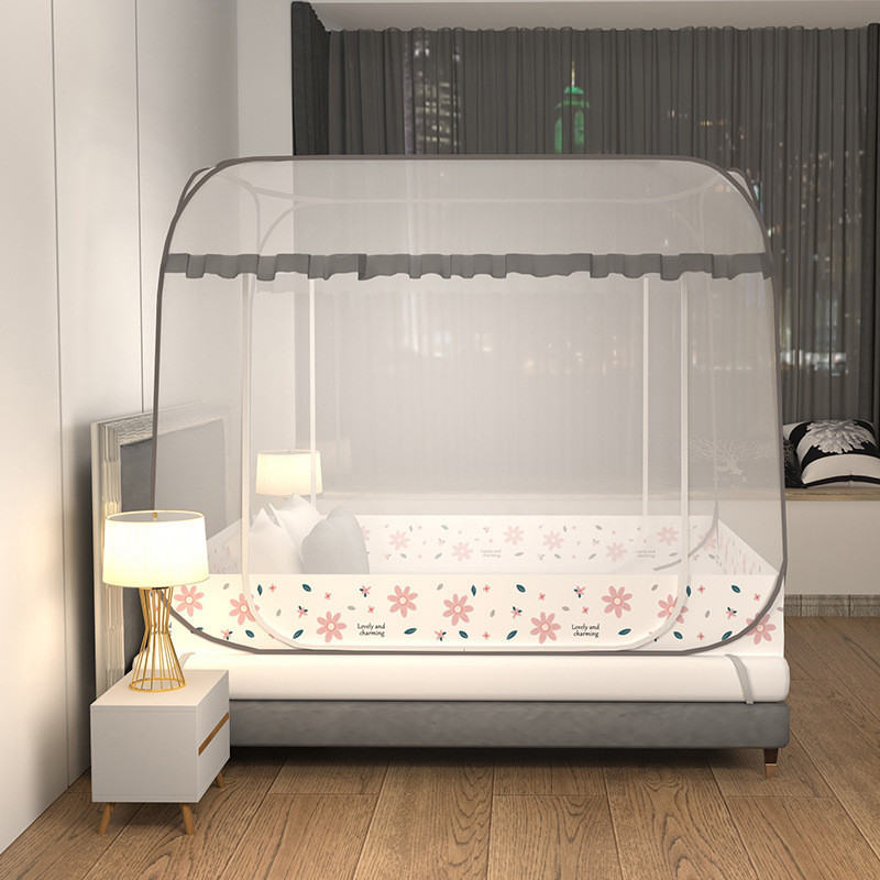 Miễn Phí Lắp Đặt Màn Chống Muỗi Yurt Gia Đình1.8Gạo1.5mNhà Sản Xuất Cửa Đôi Có Thể Gập Lại Bán Buôn Có Thể Giao Hàng Tận