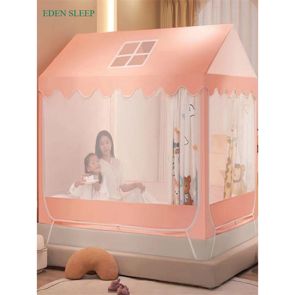 EDEN SLEEP Màn chống muỗi chống rơi trẻ em loại A 202 nhà mới Màn chống muỗi gắn trên giường cho bé công chúa