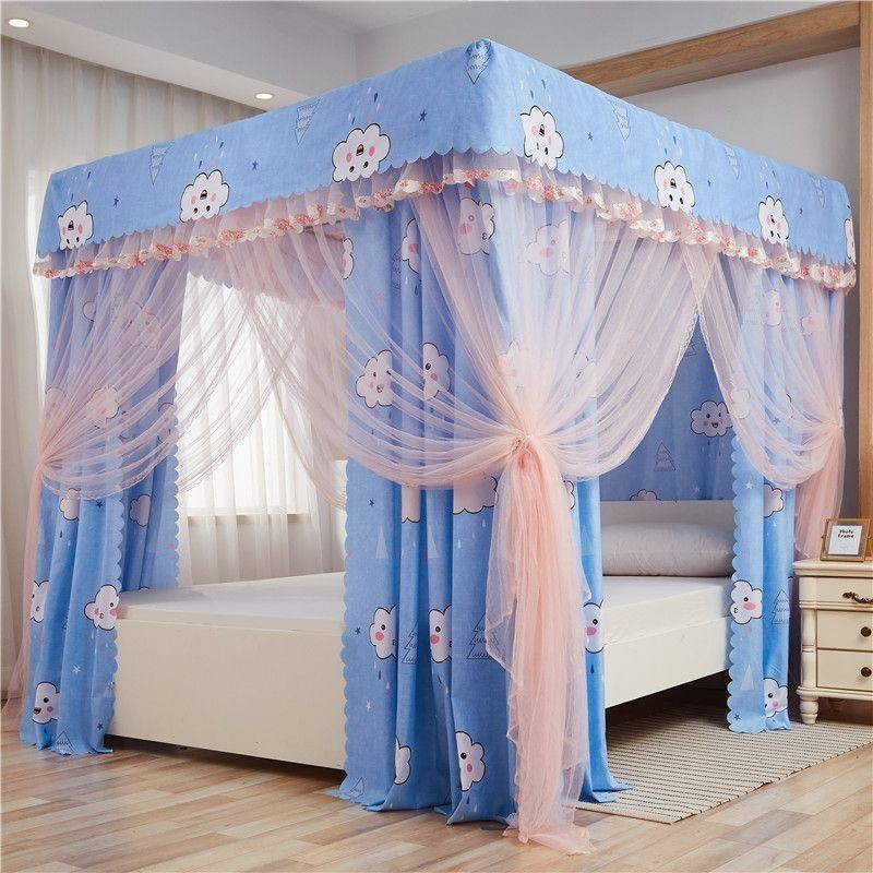 EDEN SLEEP Màn chống muỗi cao cấp, mùng màn khung dày dặn, trọn bộ màn khung kiểu hoàng cung