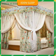 Mùng Màn công chúa không khoan tường cao cấp Chống Muỗi Vải 2 Lớp