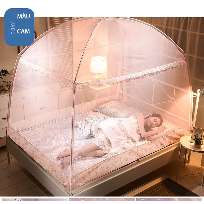 Màn chụp gọng nối mẫu mới đẹp nhất 2025 - Màn chụp cao cấp thông minh chống muỗi công chúa