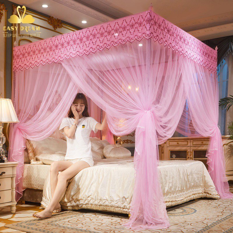 Màn công chúa không khoan tường cao cấp EASY DREAM ,mùng ngủ hiện đại chống muỗi