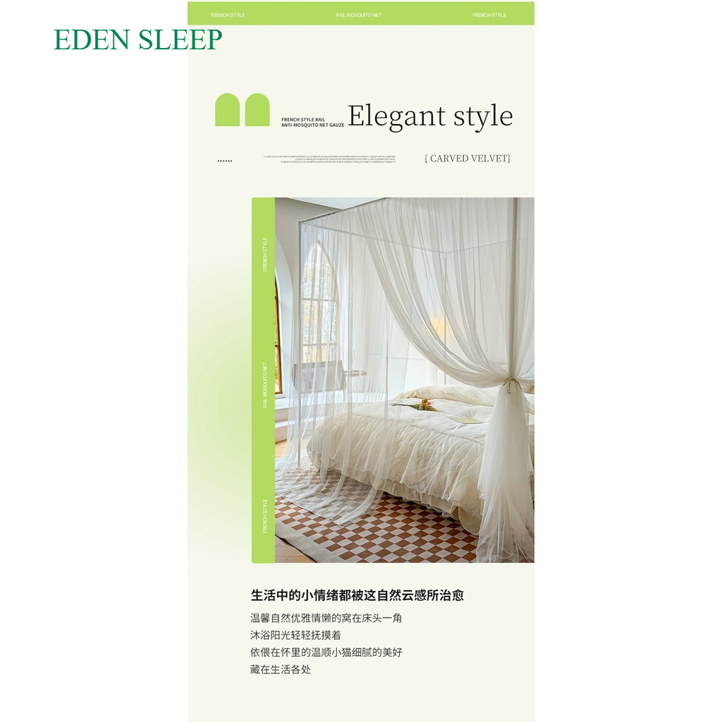 Màn chống muỗi từ trần đến sàn cung điện 2025 kiểu mới, màn giường cao cấp kiểu cũ