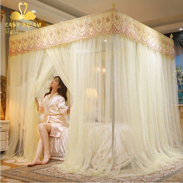 Màn công chúa không khoan tường cao cấp EASY DREAM ,mùng ngủ hiện đại chống muỗi