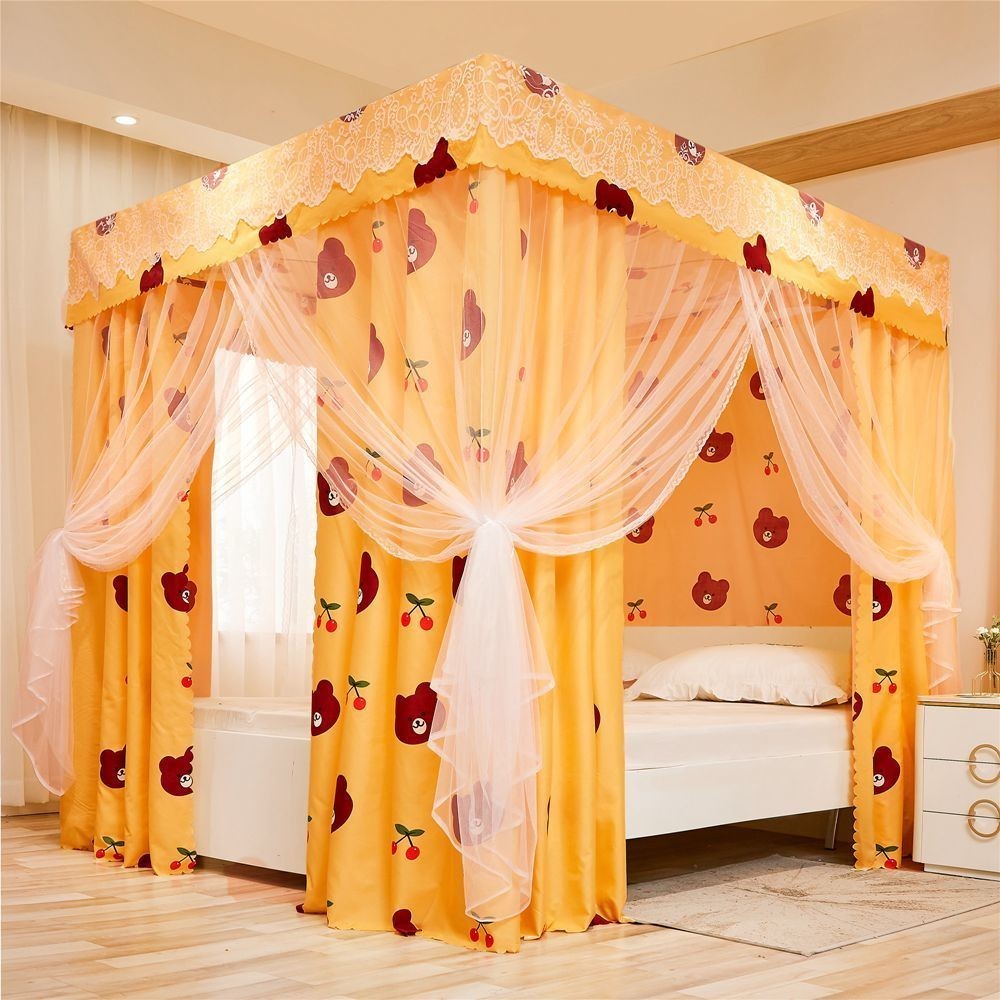 EDEN SLEEP Màn chống muỗi cho phòng ngủ gia đình trọn bộ mùng khung, màn chụp rèm cản sáng dày chống bụi và gió