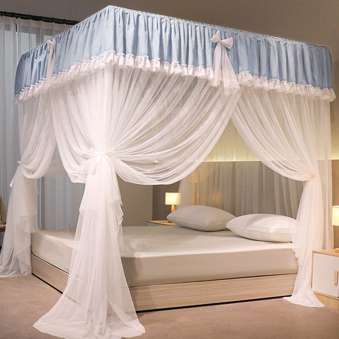 EDEN SLEEP Màn Chống Muỗi Phong Cách Công Chúa Gia Dụng Kiểu Mới Lều Ren Hoa Văn Phòng Ngủ Khung Sàn Màn Chống Muỗi