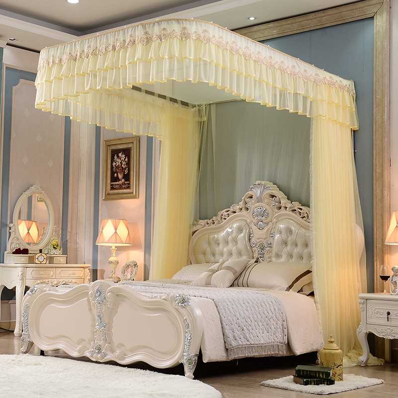 Mùng ( mùng ) khung ròng  rọc cao cấp không khoan tường EASY DREAM chống muỗi côn trùng cao 2m25 có dây kéo ròng rọc