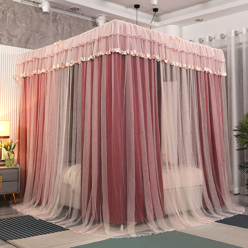 EDEN SLEEP màn chống muỗi trọn bộ mùng khung, màn chụp rèm giường hai lớp kiểu công chúa,cản sáng