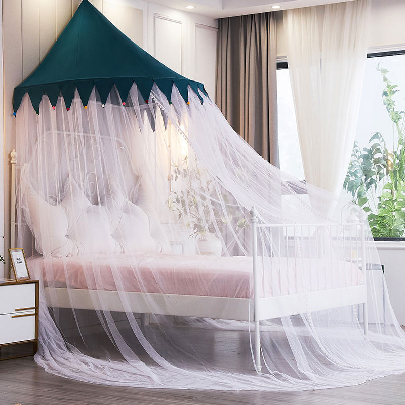 [Hàng có sẵn/Ảnh thật] Màn chống muỗi nửa mái vòm treo lều nhà trẻ em rèm đầu giường gạc treo tường