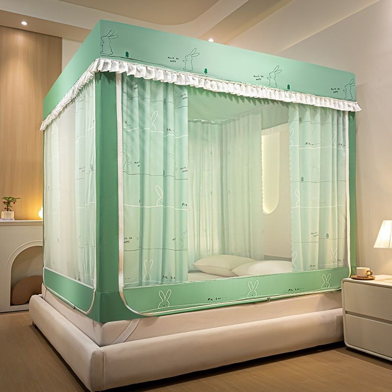 EDEN SLEEP Trọn bộ mùng khung,màn chống muỗi, rèm giường dùng trong gia đình, có khóa kéo chống bụi công chúa