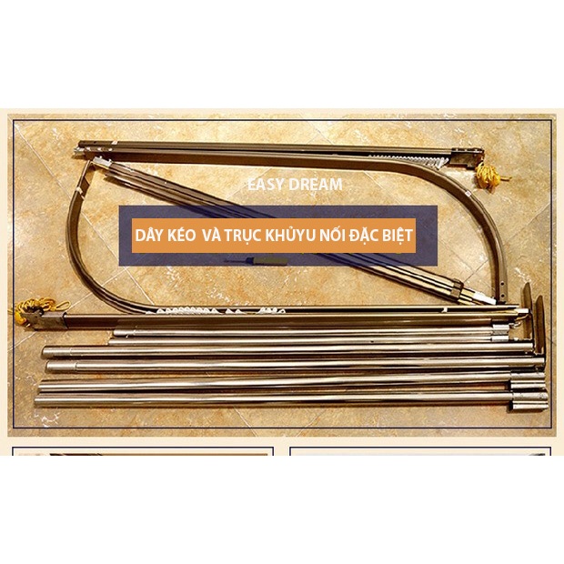 Màn khung kéo dây ròng rọc + tăng chỉnh chiều cai   không khoan tường , mùng ngủ cao cấp  cửa chống muỗi