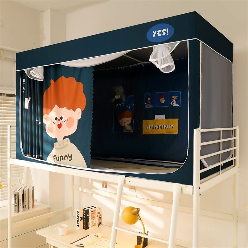 EDEN SLEEP Trọn bộ mùng khung ký túc xá sinh viên màn chống muỗi rèm che cản sáng giường tầng trên và dưới