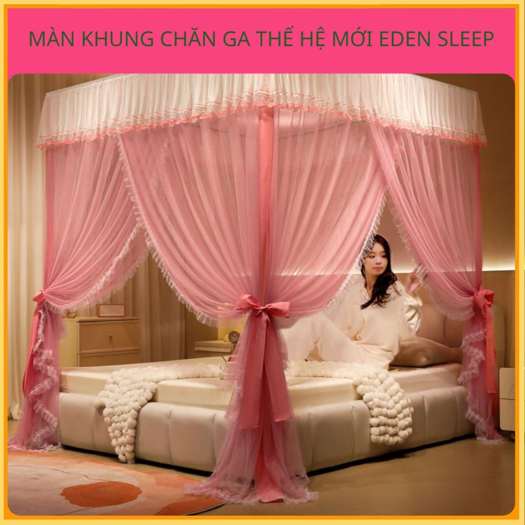 Mẫu MớiALớp Lưới Chống Muỗi Cung Điện Kiểu Sàn Rèm Ngủ Kiểu Pháp Rèm Ngủ Ren Viền Bèo Sợi Lưới Mã Hóa Gia Dụng