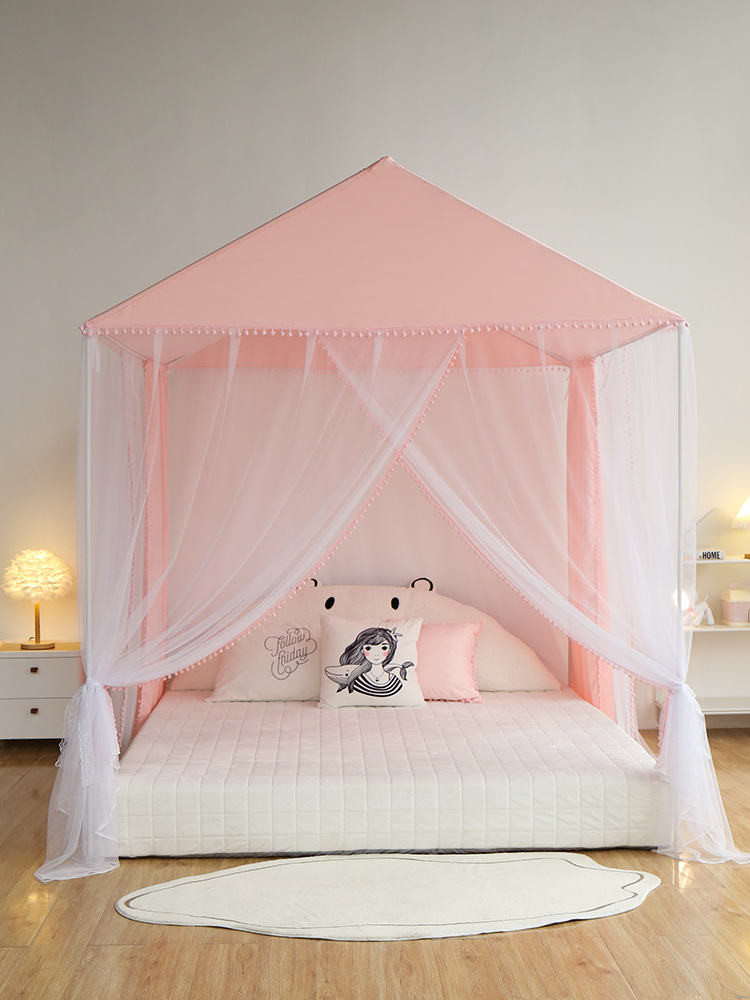 Màn chống muỗi trẻ em cho bé gái gia đình 2025 mẫu mới cao cấp giường nhỏ sàn rèm màn lưới chống mu