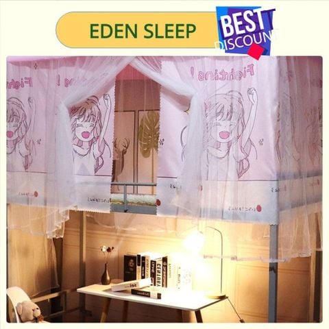 EDEN SLEEP mùng khung ký túc xá sinh viên đại học rèm che giường ngủ màn chống muỗi giường tầng rèm giường đơn