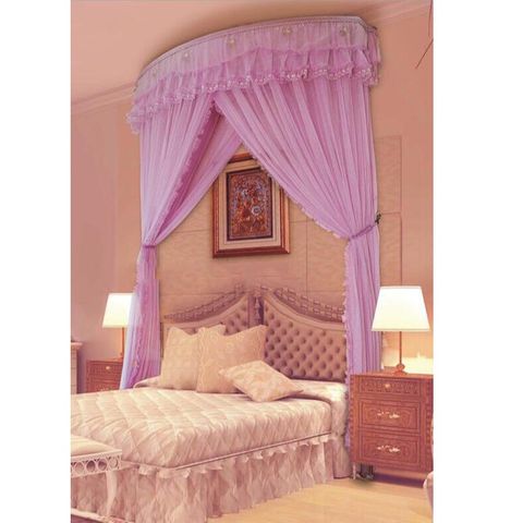 Màn khung (mùng)  bán nguyệt xếp gọn đẩy sát tường- chống muỗi - có dây kéo