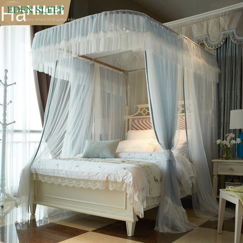 Màn mùng khung chống muỗi không khoan tường cao cấp chính hãng màn ngủ công chúa 2 lớp