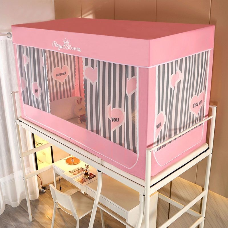 EDEN SLEEP Màn mùng khung chống muỗi giường tầng trên và dưới ký túc xá sinh viên, rèm giường cản sáng 3 cửa