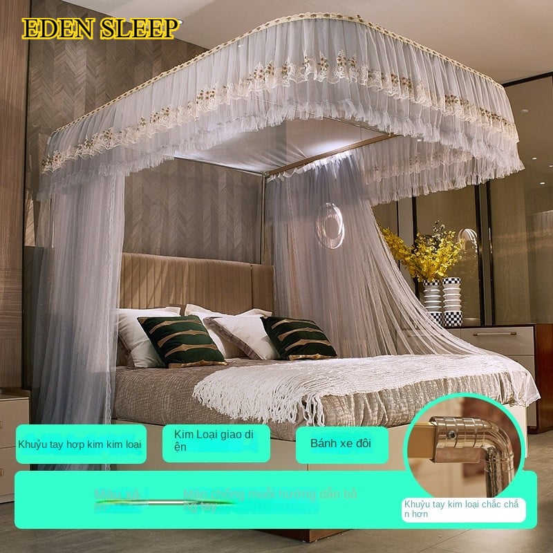 Màn / Mùng ngủ Chống Muỗi  cao cấp không khoan tường công chúa