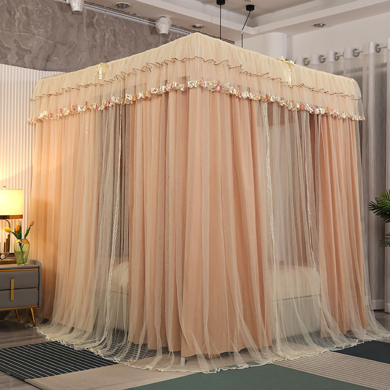 EDEN SLEEP màn chống muỗi trọn bộ mùng khung, màn chụp rèm giường hai lớp kiểu công chúa,cản sáng