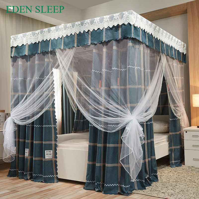 EDEN SLEEP Mùng màn khung chống muỗi, rèm ngủ cản sáng chống gió chống bụi 1,2m-1,5m-1,8m-2m màn chụp