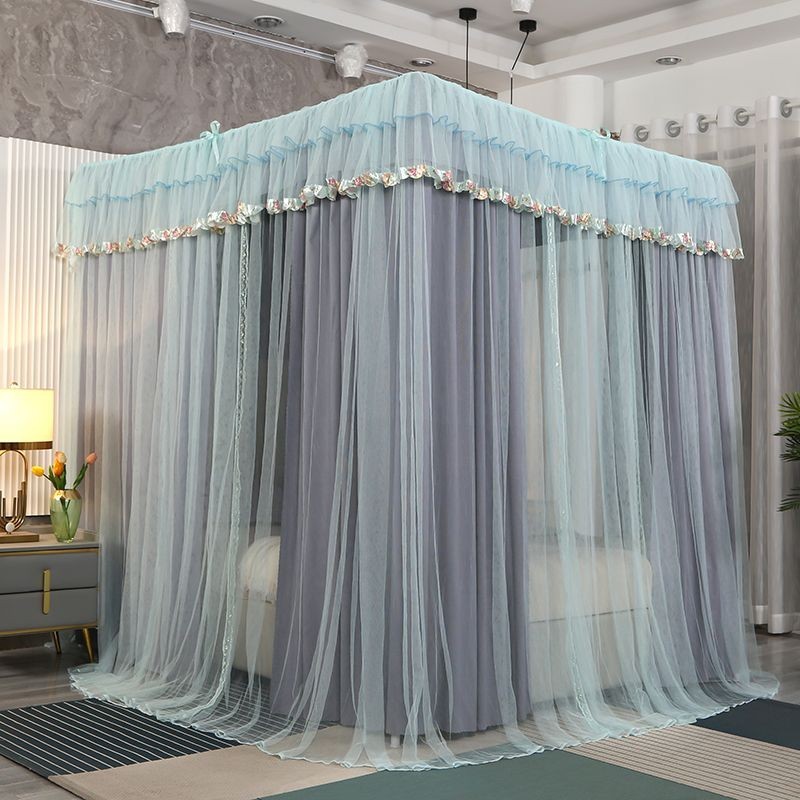 EDEN SLEEP màn chống muỗi trọn bộ mùng khung, màn chụp rèm giường hai lớp kiểu công chúa,cản sáng