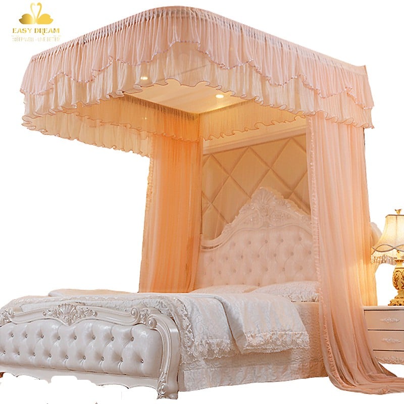 Màn ( Mùng)  khung không khoan tường EASY DREAM Có dây kéo ròng rọc Tăng chỉnh được  độ cao sản phẩm đạt tiêu chuẩn Đức