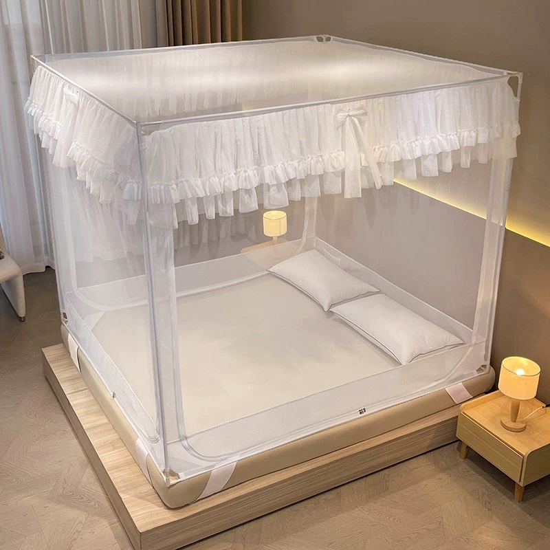 Màn khung vuông mùng khung vuông chống muỗi chống bé ngã cao cấp