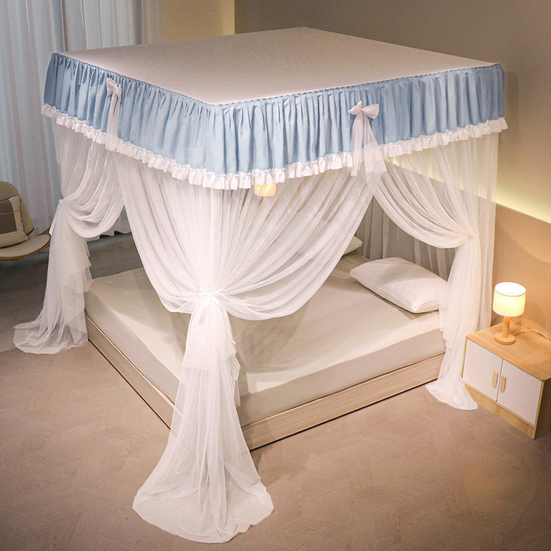 EDEN SLEEP Màn Chống Muỗi Phong Cách Công Chúa Gia Dụng Kiểu Mới Lều Ren Hoa Văn Phòng Ngủ Khung Sàn Màn Chống Muỗi