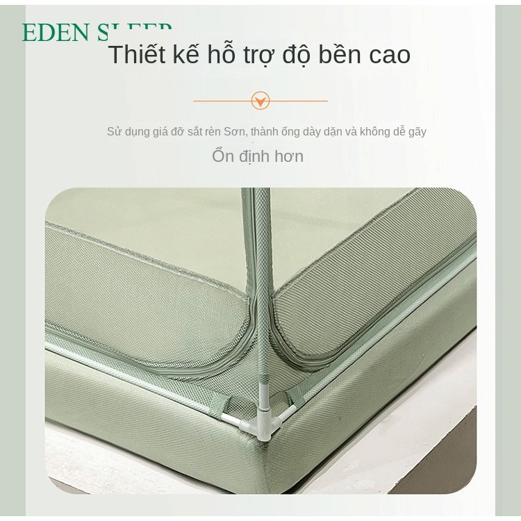 Màn Khung Vuông Cao Cấp Chống Muỗi - Chống bé Ngã - Màn ngủ công chúa hiện đại