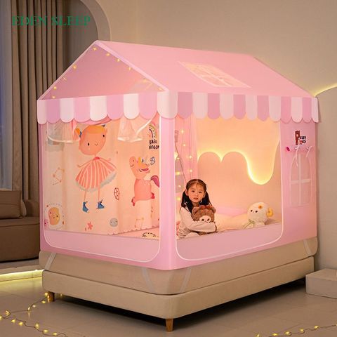 Lều Cho bé  màn chống muỗi trẻ em 2025 nhà mới cao cấp phong cách công chúa rèm giường mất điện rè