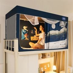 EDEN SLEEP Trọn bộ mùng khung ký túc xá sinh viên màn chống muỗi rèm che cản sáng giường tầng trên và dưới