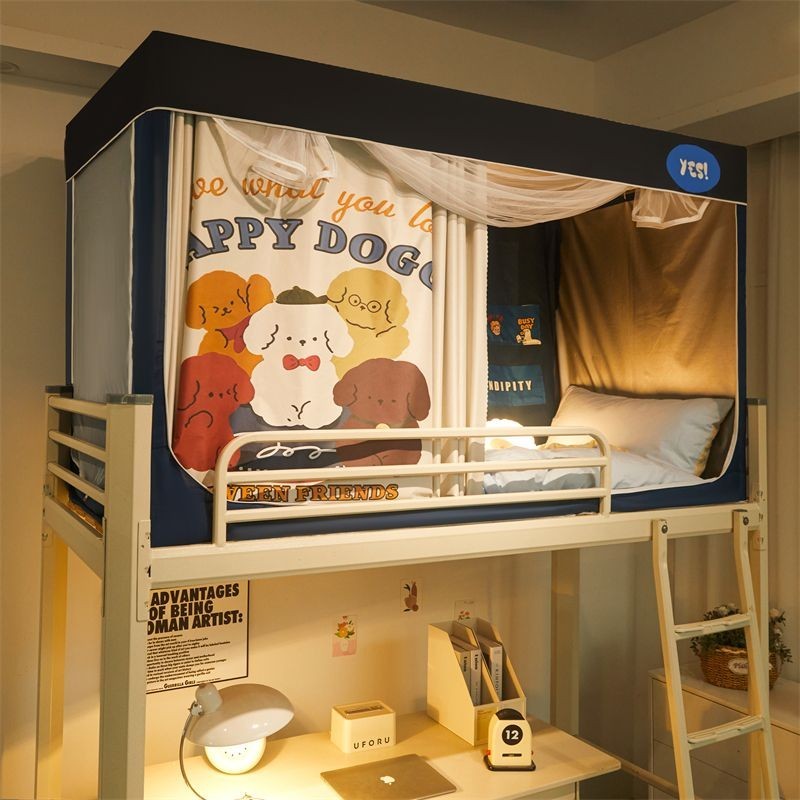 EDEN SLEEP Màn mùng khung chống muỗi ký túc xá sinh viên, rèm ngủ cản sáng, giường tầng trên, tầng dưới  90x190cm