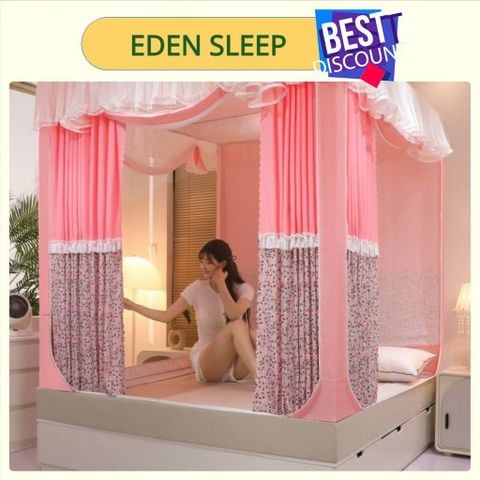 EDEN SLEEP Mùng khung chống muỗi khép kín, màn khung chống rơi, chống bụi,phong cách công chúa rèm giường