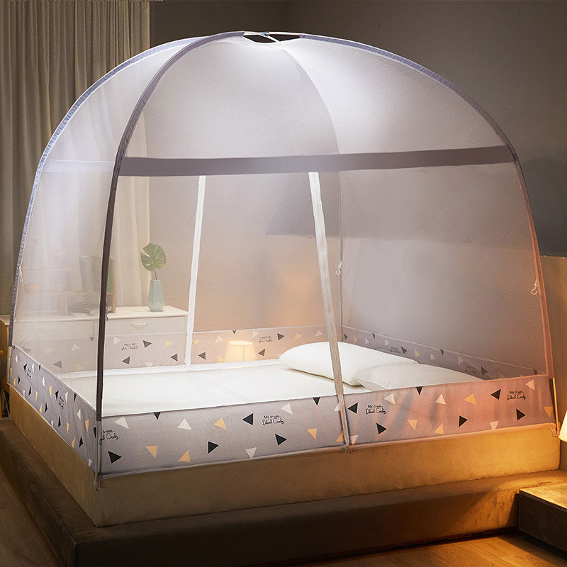 2023Lưới Chống Muỗi Yurt Lắp Đặt Miễn Phí Kiểu Mới Cho Gia Đình Phòng Ngủ Chống Rơi Trẻ Em Mùa Hè Có Thể Gập Lại Có Thể