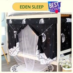 EDEN SLEEP Rèm che giường ngủ tầng dưới ký túc xá sinh viên đại học, màn chụp chống muỗi không có khung, cản sáng